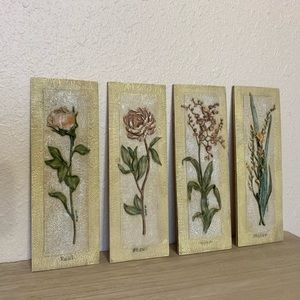 Vintage Style Flower Wall Art by Cheri Blum